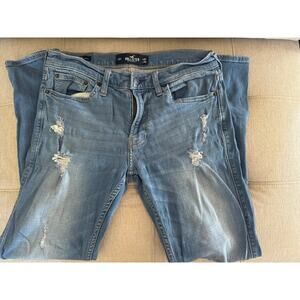 Hollister Distressed SkinnyAdvanced Stretch Mens Jeans 31/32